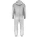 White Background Abstract Light Hooded Jumpsuit (Men)  View2