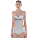 White Background Abstract Light Cut-Out One Piece Swimsuit View1