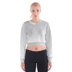 White Background Abstract Light Cropped Sweatshirt