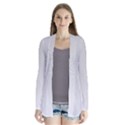 White Background Abstract Light Drape Collar Cardigan View1