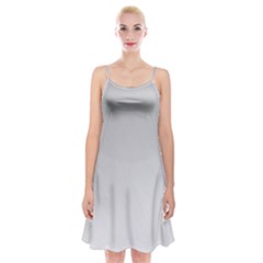 White Background Abstract Light Spaghetti Strap Velvet Dress