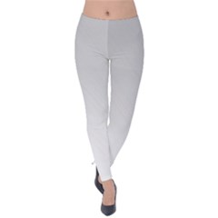 White Background Abstract Light Velvet Leggings