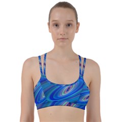 Oval Ellipse Fractal Galaxy Line Them Up Sports Bra by Nexatart