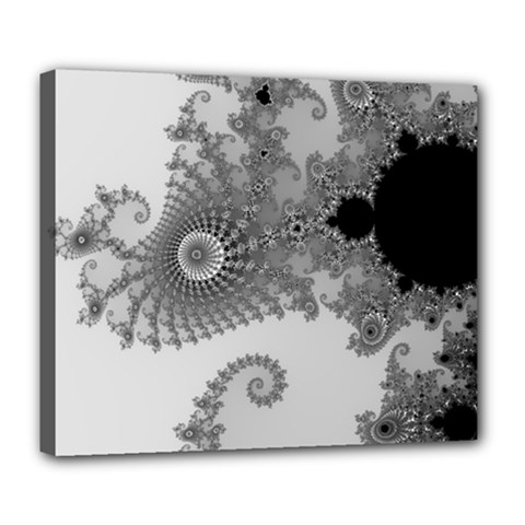 Apple Males Mandelbrot Abstract Deluxe Canvas 24  X 20   by Nexatart