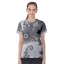 Apple Males Mandelbrot Abstract Women s Cotton Tee View1