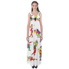 Golfers Athletes Empire Waist Maxi Dress by Nexatart