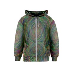 Spiral Spin Background Artwork Kids  Zipper Hoodie by Nexatart