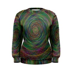 Spiral Spin Background Artwork Women s Sweatshirt by Nexatart