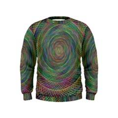 Spiral Spin Background Artwork Kids  Sweatshirt by Nexatart