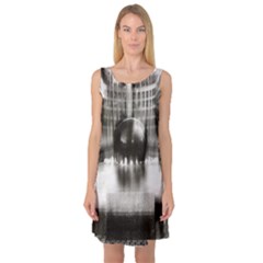 Black And White Hdr Spreebogen Sleeveless Satin Nightdress by Nexatart