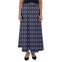 Kaleidoscope Seamless Pattern Flared Maxi Skirt