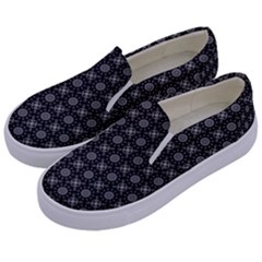 Kaleidoscope Seamless Pattern Kids  Canvas Slip Ons