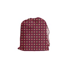 Kaleidoscope Seamless Pattern Drawstring Pouches (small) 