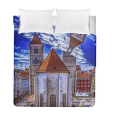 Steeple Church Building Sky Great Duvet Cover Double Side (full/ Double Size)