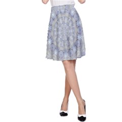 Flower Lace In Decorative Style A-line Skirt by pepitasart