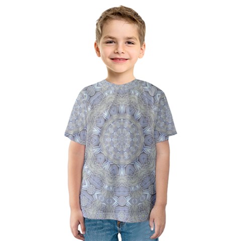 Flower Lace In Decorative Style Kids  Sport Mesh Tee by pepitasart