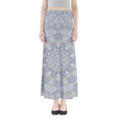 Flower Lace In Decorative Style Full Length Maxi Skirt by pepitasart