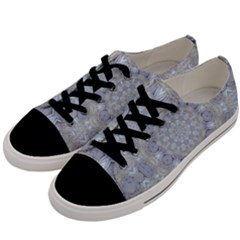 Flower Lace In Decorative Style Men s Low Top Canvas Sneakers by pepitasart