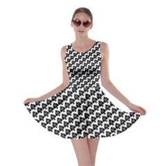 Hotwife Queen Of Spades Motif On White Skater Dress