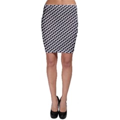 Hotwife Queen Of Spades Motif On White Bodycon Skirt