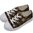 Stemapunk Design With Clocks And Gears Kids  Low Top Canvas Sneakers View2