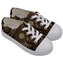 Stemapunk Design With Clocks And Gears Kids  Low Top Canvas Sneakers View3