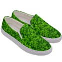 Shamrock Clovers Green Irish St  Patrick Ireland Good Luck Symbol Men s Canvas Slip Ons View3