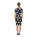 Skull, spider and chest  - Halloween pattern Classic Short Sleeve Midi Dress View2