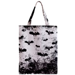 Vintage Halloween Bat Pattern Zipper Classic Tote Bag by Valentinaart