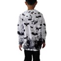 Vintage Halloween Bat pattern Hooded Wind Breaker (Kids) View2