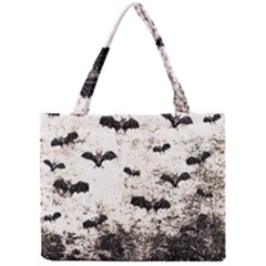 Vintage Halloween Bat Pattern Mini Tote Bag by Valentinaart