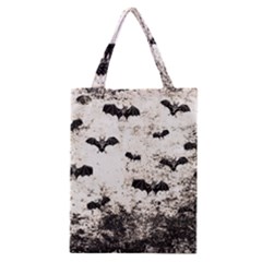 Vintage Halloween Bat Pattern Classic Tote Bag by Valentinaart