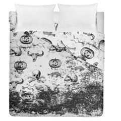 Vintage Halloween Pattern Duvet Cover Double Side (queen Size) by Valentinaart