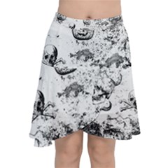 Vintage Halloween Pattern Chiffon Wrap