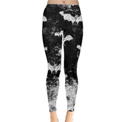 Vintage Halloween Bat pattern Leggings 