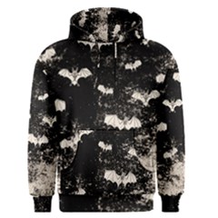 Vintage Halloween Bat Pattern Men s Pullover Hoodie