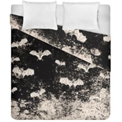 Vintage Halloween Bat Pattern Duvet Cover Double Side (california King Size) by Valentinaart