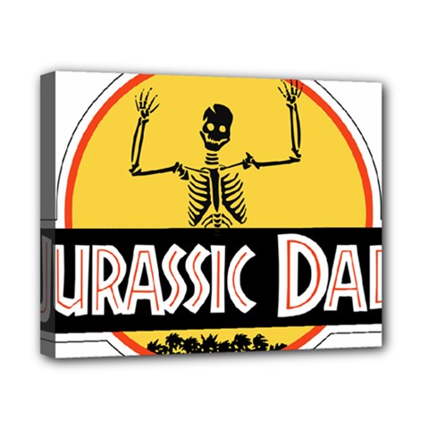 Jurassic Dad Dinosaur Skeleton Funny Birthday Gift Canvas 10  X 8  by PodArtist