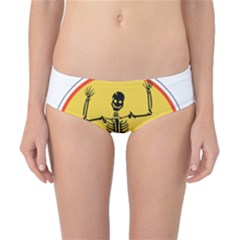 Jurassic Dad Dinosaur Skeleton Funny Birthday Gift Classic Bikini Bottoms by PodArtist