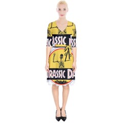 Jurassic Dad Dinosaur Skeleton Funny Birthday Gift Wrap Up Cocktail Dress