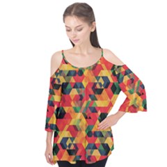 Hexagon Fire Flutter Tees