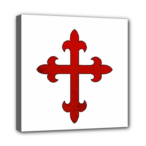 Crusader Cross Mini Canvas 8  X 8  by Valentinaart