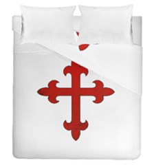 Crusader Cross Duvet Cover Double Side (queen Size) by Valentinaart