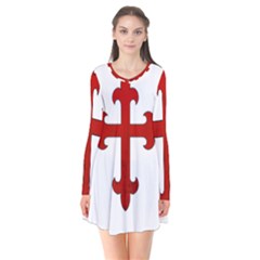 Crusader Cross Flare Dress by Valentinaart