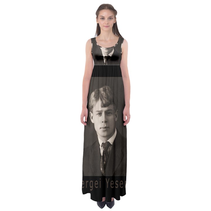 Sergei Yesenin Empire Waist Maxi Dress