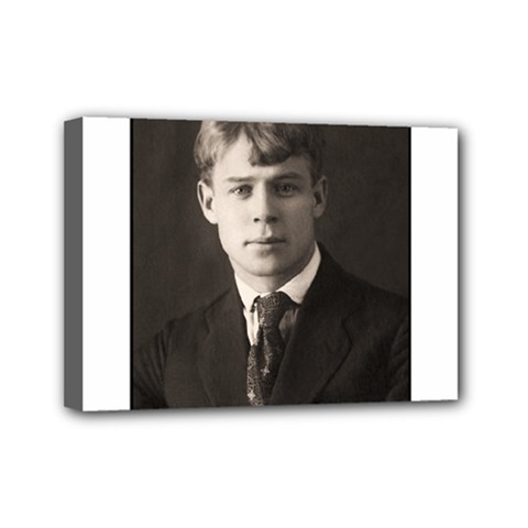 Sergei Yesenin Mini Canvas 7  X 5  by Valentinaart