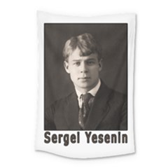 Sergei Yesenin Small Tapestry by Valentinaart