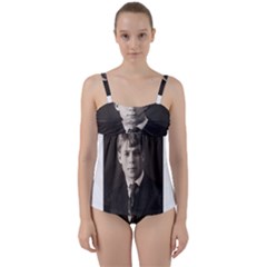 Sergei Yesenin Twist Front Tankini Set