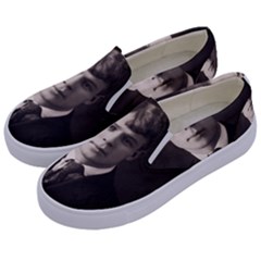 Sergei Yesenin Kids  Canvas Slip Ons by Valentinaart