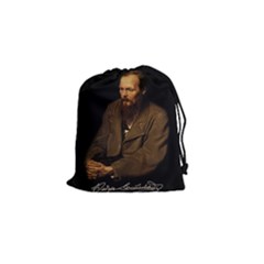 Fyodor Dostoyevsky Drawstring Pouches (small)  by Valentinaart